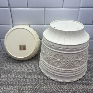 Vintage Lawnware Blow Mold Patio Planter Pot Saucer NO Holes Unfinished 8"